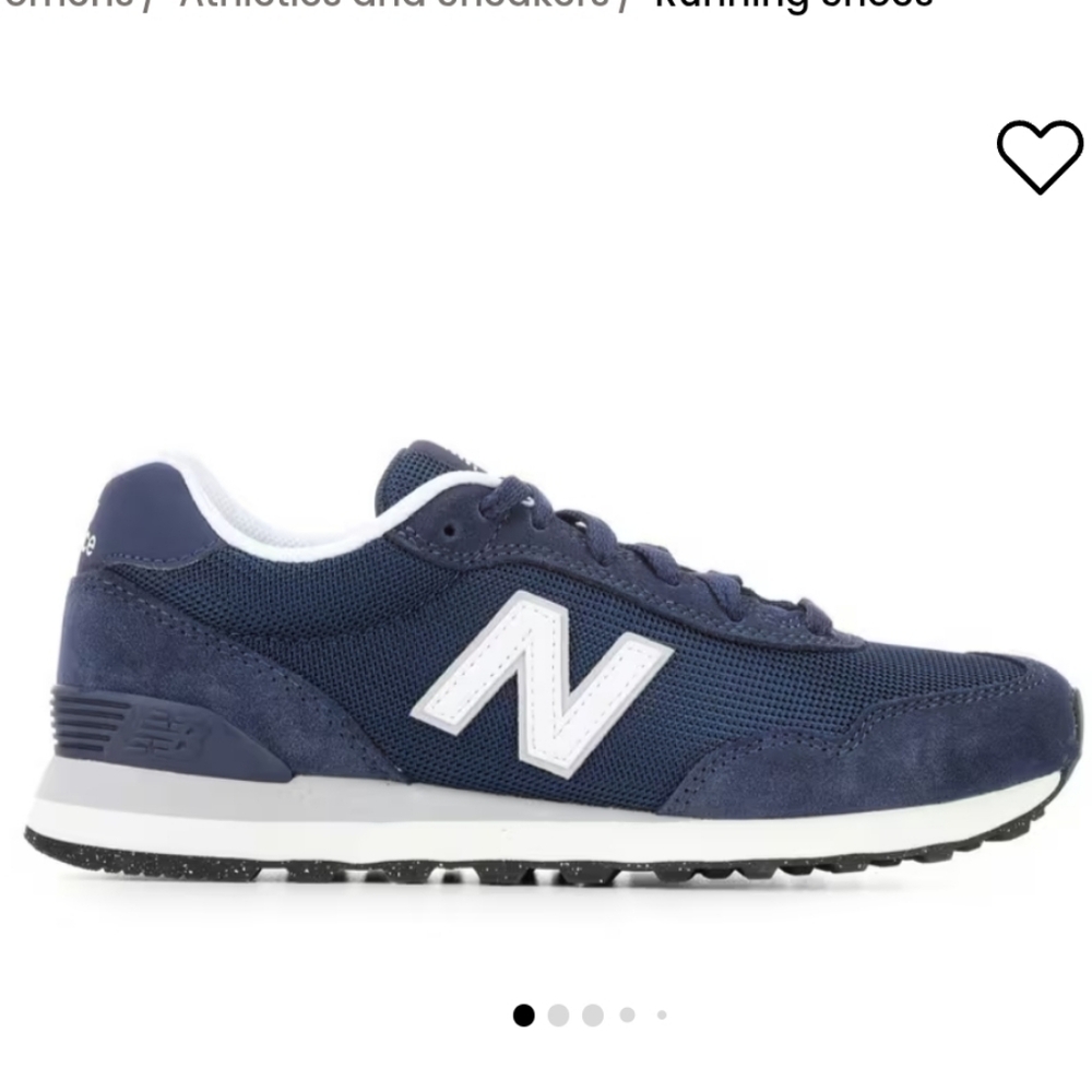 New Balance Navy and White 515